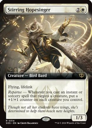 Stirring Hopesinger (Extended Art) (314) [Secrets of Strixhaven] foil - Deck Out Gaming