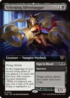 Scheming Silvertongue (Extended Art) (329) [Secrets of Strixhaven] foil - Deck Out Gaming