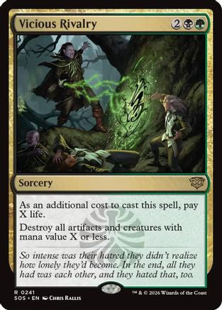 Vicious Rivalry (241) [Secrets of Strixhaven] foil - Deck Out Gaming