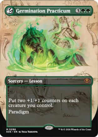 Germination Practicum (Borderless) (296) [Secrets of Strixhaven] foil - Deck Out Gaming