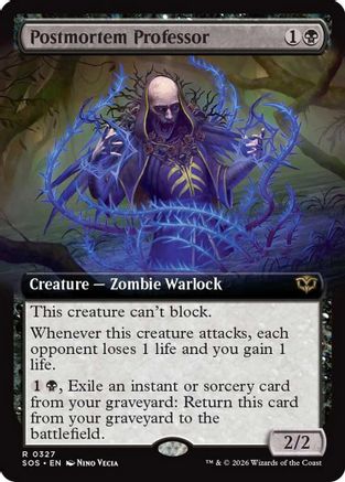 Postmortem Professor (Extended Art) (327) [Secrets of Strixhaven] foil - Deck Out Gaming