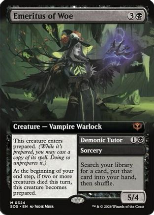 Emeritus of Woe (Extended Art) (324) [Secrets of Strixhaven] foil - Deck Out Gaming