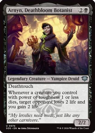 Arnyn, Deathbloom Botanist (74) [Secrets of Strixhaven] foil - Deck Out Gaming