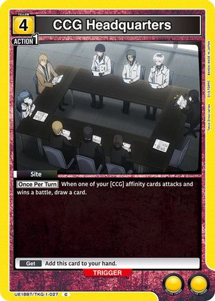 CCG Headquarters (UE18BT/TKG-1-027) [UE18BT: Tokyo Ghoul] - Deck Out Gaming