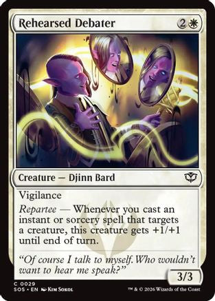 Rehearsed Debater (29) [Secrets of Strixhaven] - Deck Out Gaming