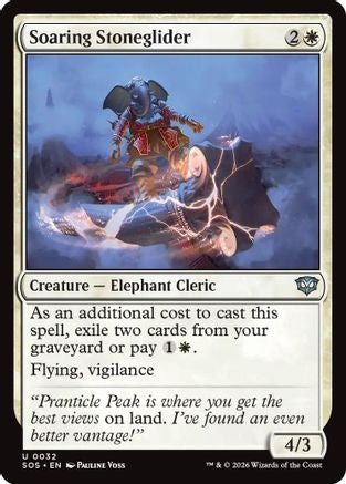 Soaring Stoneglider (32) [Secrets of Strixhaven] foil - Deck Out Gaming