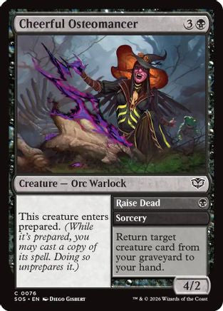 Cheerful Osteomancer (76) [Secrets of Strixhaven] foil - Deck Out Gaming