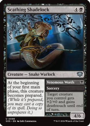 Scathing Shadelock (98) [Secrets of Strixhaven] foil - Deck Out Gaming