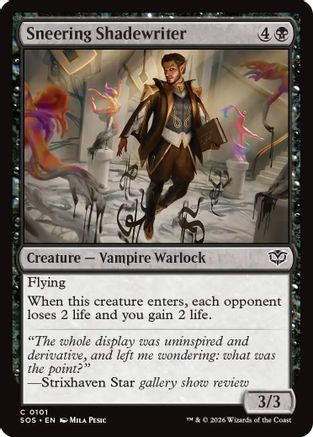 Sneering Shadewriter (101) [Secrets of Strixhaven] foil - Deck Out Gaming
