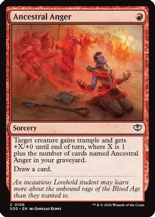 Ancestral Anger (106) [Secrets of Strixhaven] foil - Deck Out Gaming