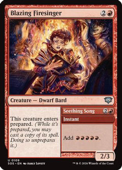 Blazing Firesinger (109) [Secrets of Strixhaven] foil - Deck Out Gaming
