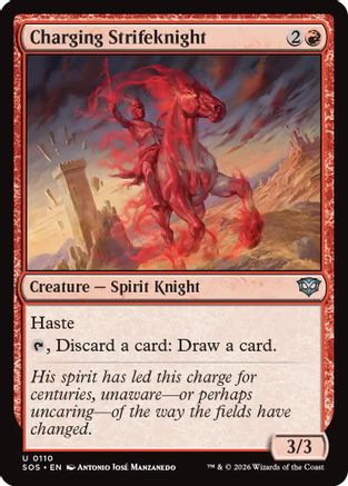 Charging Strikeknight (110) [Secrets of Strixhaven] foil - Deck Out Gaming