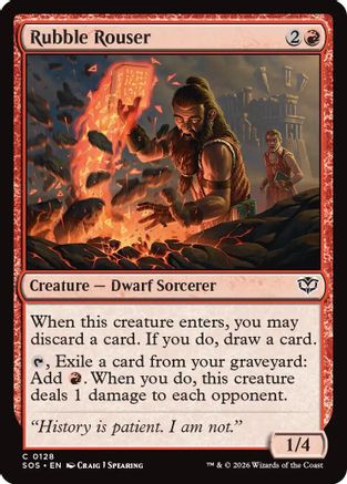 Rubble Rouser (128) [Secrets of Strixhaven] foil - Deck Out Gaming