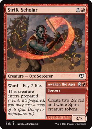 Strife Scholar (131) [Secrets of Strixhaven] foil - Deck Out Gaming