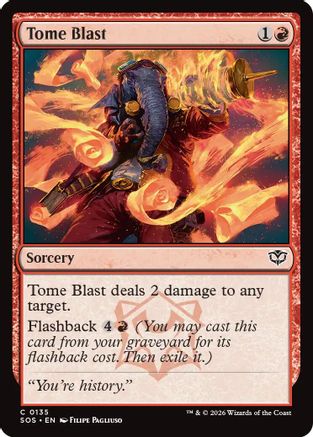Tome Blast (135) [Secrets of Strixhaven] - Deck Out Gaming