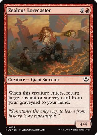 Zealous Lorecaster (137) [Secrets of Strixhaven] - Deck Out Gaming