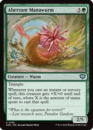 Aberrant Manawurm (138) [Secrets of Strixhaven] - Deck Out Gaming