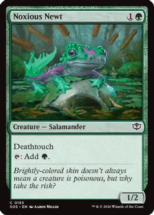 Noxious Newt (155) [Secrets of Strixhaven] foil - Deck Out Gaming