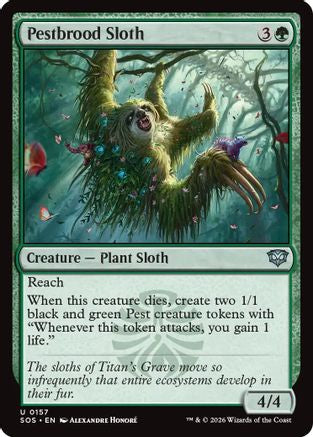 Pestbrood Sloth (157) [Secrets of Strixhaven] - Deck Out Gaming