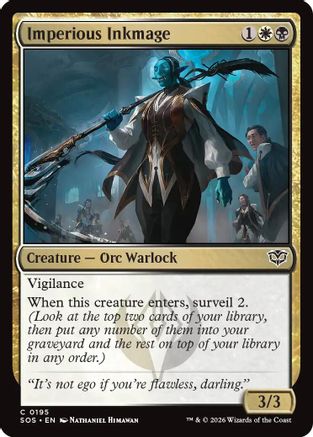 Imperious Inkmage (195) [Secrets of Strixhaven] foil - Deck Out Gaming