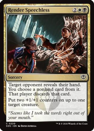 Render Speechless (220) [Secrets of Strixhaven] foil - Deck Out Gaming