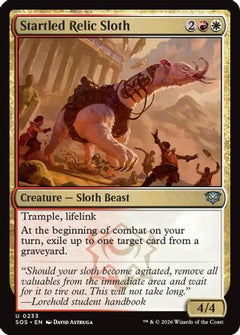 Startled Relic Sloth (233) [Secrets of Strixhaven] - Deck Out Gaming