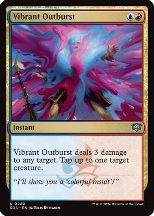 Vibrant Outburst (240) [Secrets of Strixhaven] foil - Deck Out Gaming