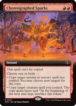 Choreographed Sparks (Extended Art) (331) [Secrets of Strixhaven] foil - Deck Out Gaming