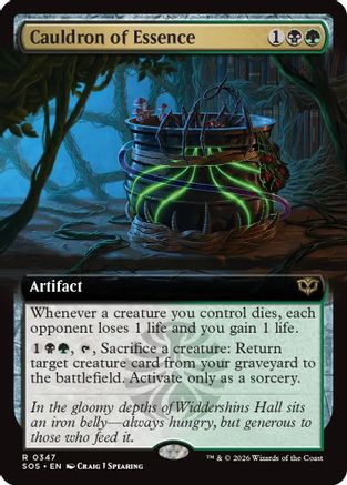 Cauldron of Essence (Extended Art) (347) [Secrets of Strixhaven] - Deck Out Gaming