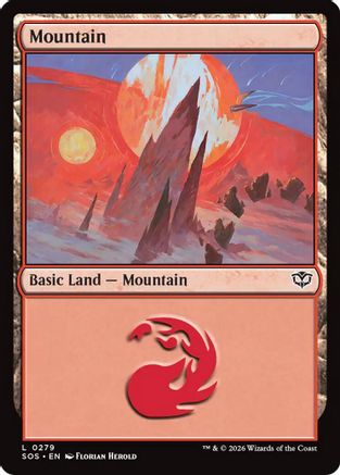 Mountain (0279) (279) [Secrets of Strixhaven] foil - Deck Out Gaming