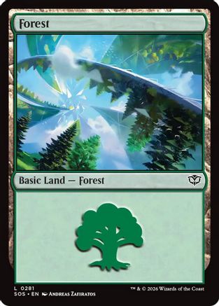 Forest (0281) (281) [Secrets of Strixhaven] foil - Deck Out Gaming