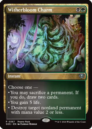 Witherbloom Charm (367) [Promo Pack: Secrets of Strixhaven] - Deck Out Gaming