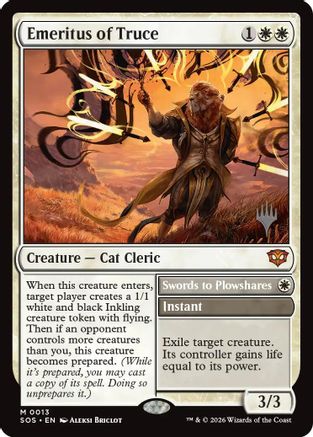 Emeritus of Truce (13) [Promo Pack: Secrets of Strixhaven] - Deck Out Gaming