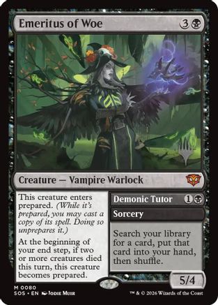 Emeritus of Woe (80) [Promo Pack: Secrets of Strixhaven] foil - Deck Out Gaming