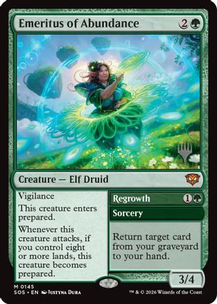 Emeritus of Abundance (145) [Promo Pack: Secrets of Strixhaven] foil - Deck Out Gaming