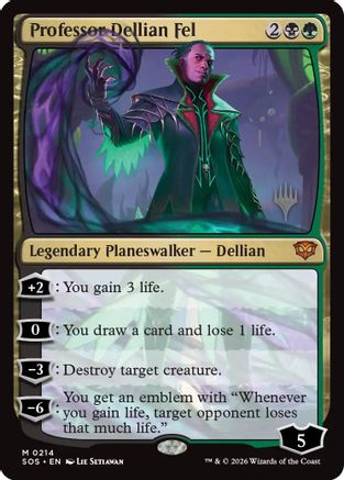 Professor Dellian Fel (214) [Promo Pack: Secrets of Strixhaven] - Deck Out Gaming