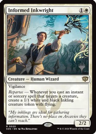 Informed Inkwright (20) [Promo Pack: Secrets of Strixhaven] - Deck Out Gaming
