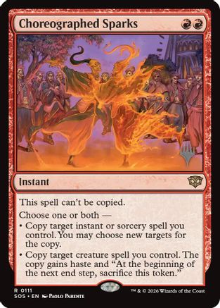 Choreographed Sparks (111) [Promo Pack: Secrets of Strixhaven] foil - Deck Out Gaming