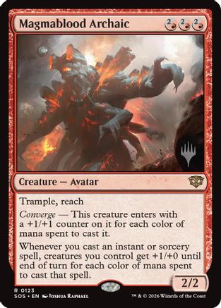 Magmablood Archaic (123) [Promo Pack: Secrets of Strixhaven] - Deck Out Gaming