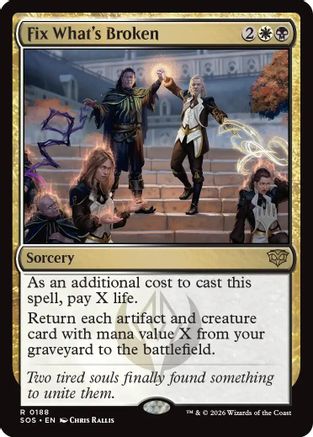 Fix What's Broken (188) [Promo Pack: Secrets of Strixhaven] foil - Deck Out Gaming