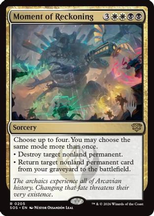 Moment of Reckoning (205) [Promo Pack: Secrets of Strixhaven] foil - Deck Out Gaming