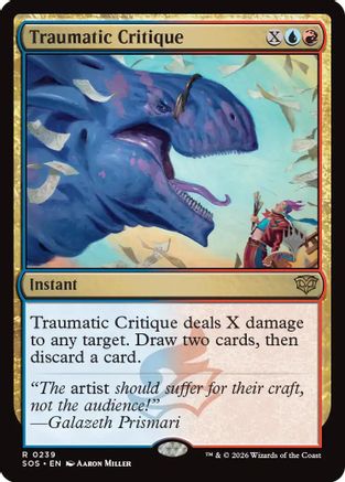 Traumatic Critique (239) [Promo Pack: Secrets of Strixhaven] - Deck Out Gaming