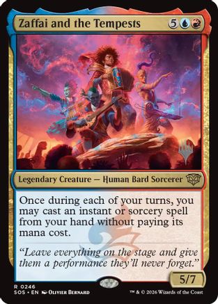 Zaffai and the Tempests (246) [Promo Pack: Secrets of Strixhaven] foil - Deck Out Gaming