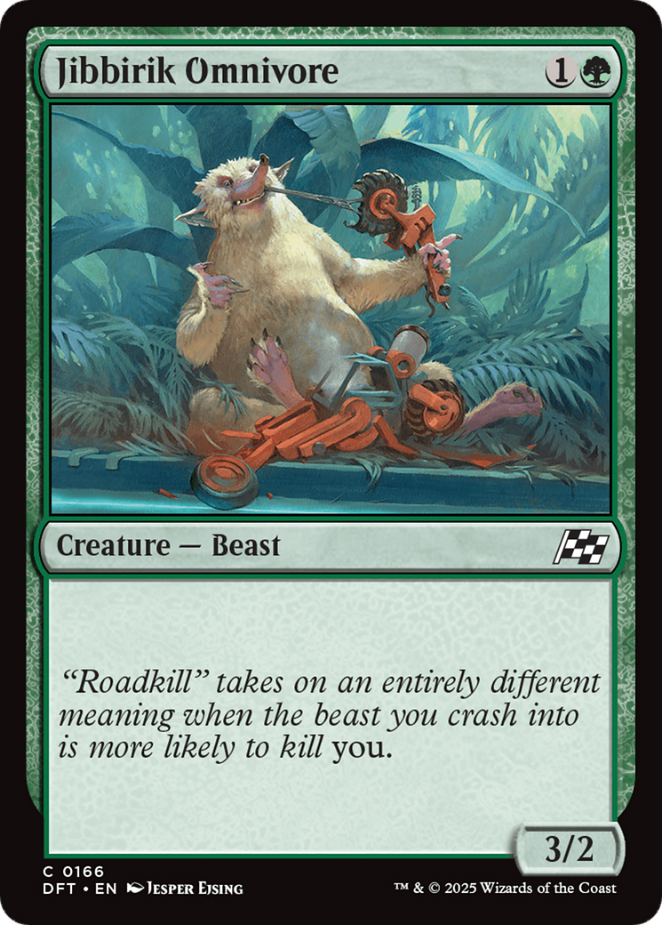 Jibbirik Omnivore (166) [Aetherdrift] foil - Deck Out Gaming