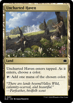 Uncharted Haven (261) [Bloomburrow] foil - Deck Out Gaming