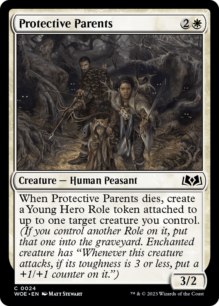 Protective Parents (24) [Wilds of Eldraine] foil - Deck Out Gaming