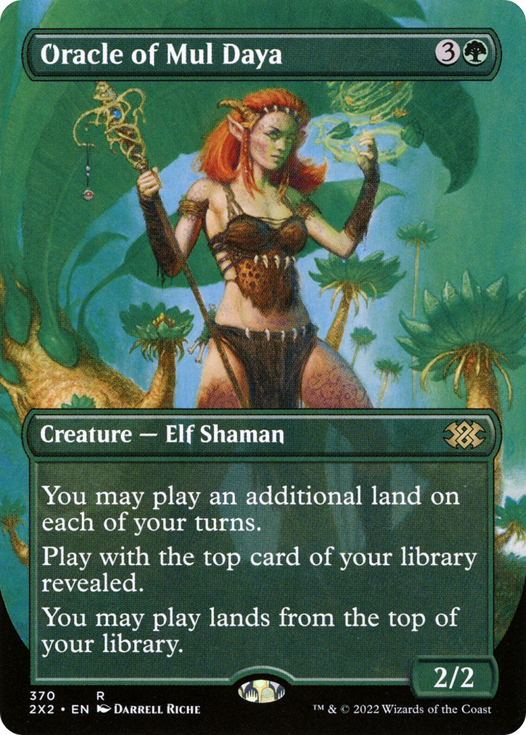 Oracle of Mul Daya (Borderless) (370) [Double Masters 2022] - Deck Out Gaming