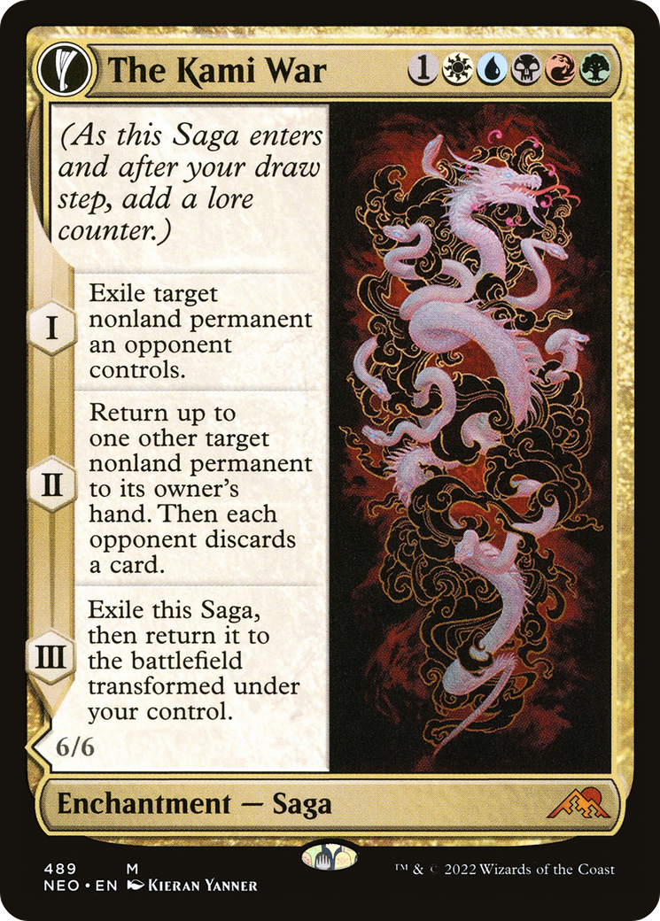 The Kami War (Extended Art) (489) [Kamigawa: Neon Dynasty] foil - Deck Out Gaming