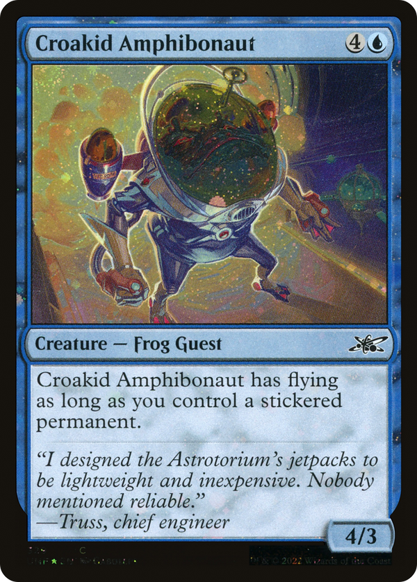 Croakid Amphibonaut (Galaxy Foil) (329) [Unfinity] foil - Deck Out Gaming