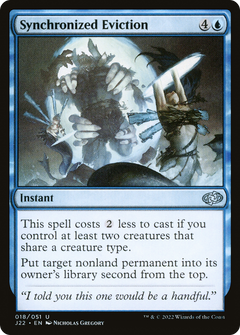 Synchronized Eviction (18) [Jumpstart 2022] - Deck Out Gaming
